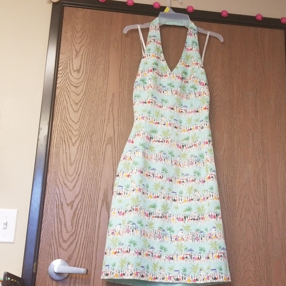 David Meister Halter Dress